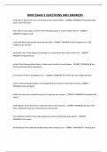 NHM EXAM 2 QUESTIONS AND ANSWERS&period;