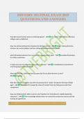 HISTORY 102 FINAL EXAM 2025 QUESTIONS AND ANSWERS
