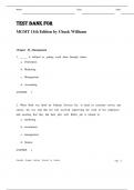 TEST BANK FOR  MGMT 11th Edition by Chuck Williams