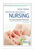 Test Bank For  Maternal-Newborn Nursing&colon; The Critical Components of Nursing Care&comma; 3rd Edition by  Roberta Durham&comma; Linda Chapman