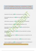 ICC INTERNATIONAL ZONING CODE EXAM 2025 QUESTIONS AND ANSWERS