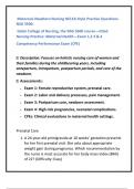 Maternal&ndash;Newborn Nursing NCLEX-Style Practice Questions- NSG 3500&colon;  Galen College of Nursing&comma; the NSG 3500 course&mdash;titled Nursing Practice&colon; Maternal Health&mdash;Exam 1&comma;2 3 & 4 Competency Performance Exam &lpar;CPE&rpar;