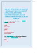 PEER SUPPORT SPECIALIST CERTIFICATION   EXAM 2 LATEST VERSIONS &lpar;VERSION A   AND B&rpar; NEWEST  COMPLETE 250   QUESTIONS AND CORRECT DETAILED   ANSWERS &lpar;VERIFIED ANSWERS&rpar; &vert;ALREADY  GRADED A&plus; 