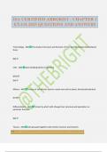 ISA CERTIFIED ARBORIST - CHAPTER 1 EXAM 2025 QUESTIONS AND ANSWERS