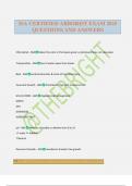 ISA CERTIFIED ARBORIST EXAM 2025 QUESTIONS AND ANSWERS