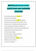 MARYVILLE NUR 663 EXAM 3 QUESTIONS AND ANSWERS 2025&sol;2026