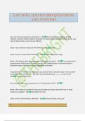 LOG BOLC EXAM 5 2025 QUESTIONS AND ANSWERS
