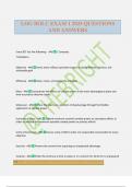 LOG BOLC EXAM 1 2025 QUESTIONS AND ANSWERS