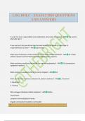 LOG BOLC - EXAM 2 2025 QUESTIONS AND ANSWERS