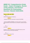NBME 30 &sol; Comprehensive Study Guide &ndash; Expert Strategies&comma; Review of Key Quizzes&comma; and Practice Questions for Guaranteed Success &sol; Newest 2025&sol;2026&period;  