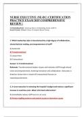 BUNDLE FOR &lpar;NE-BC&rpar; NURSE EXECUTIVE EXAM