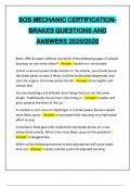 BUNDLE FOR HEAVY TRUCKS BRAKES & MECHANIC EXAMS QUESTIONS AND 100&percnt; CORRECT ANSWERS 2025&sol;2026