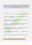 MSSC SAFETY EXAM 2025 QUESTIONS AND ANSWERS