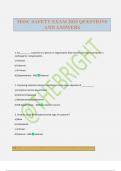 MSSC SAFETY EXAM 2025 QUESTIONS AND ANSWERS