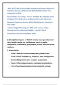 400&plus; NCLEX-RN&ndash;style multiple-choice questions on Maternal&ndash;Newborn Nursing -reflecting the 2025 NCLEX-RN Test Plan categories verified