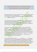 MAN 320F EXAM 3 AROIAN 2025 QUESTIONS AND ANSWERS