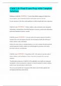 Child Life Final Exam Prep with Complete Solutions