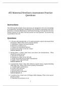 ATI Maternal Newborn Assessment Practice Questions 2025 &ndash; 80 High-Impact ATI-Style Questions with Answers & Expert Insights