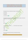 MMSC490 FINAL EXAM 2025 QUESTIONS AND ANSWERS