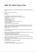 ANAT 100 - Block Theory 3 Test QUESTIONS AND CORRECT DETAILED ANSWERS 2025&sol;2026 &lpar;VERIFIED ANSWERS&rpar; &vert;ALREADY GRADED A&plus;&vert;&vert;BRAND NEW&excl;&excl;
