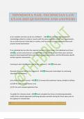 MINNESOTA NAIL TECHNICIAN LAW EXAM 2025 QUESTIONS AND ANSWERS