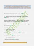 MN LIFE AND HEALTH INSURANCE EXAM 2025 QUESTIONS AND ANSWERS