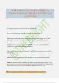 NAB FINANCIAL MANAGEMENT SECTION EXAM 2025 QUESTIONS AND ANSWERS