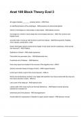 Anat 100 Block Theory Eval 3 QUESTIONS AND CORRECT DETAILED ANSWERS 2025&sol;2026 &lpar;VERIFIED ANSWERS&rpar; &vert;ALREADY GRADED A&plus;&vert;&vert;BRAND NEW&excl;&excl;