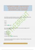 NITROUS OXIDE AND OXYGEN SEDATION MOCK EXAM 2025 QUESTIONS AND ANSWERS