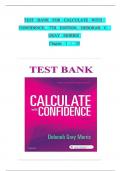 Test Bank for calculate with confidence by Deborah Gray Morris 7th edition