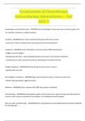 Fundamentals of Chemotherapy Immunotherapy Administration &ndash; Test 2025 &excl;&excl;
