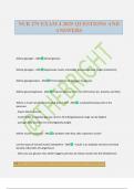 NUR 275 EXAM 4 2025 QUESTIONS AND ANSWERS