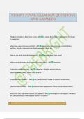 NUR 275 FINAL EXAM 2025 QUESTIONS AND ANSWERS