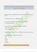 NURS 275 Bundled Exams 2025 Questions and Answers