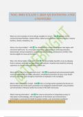 NSG 3001 EXAM 1 2025 QUESTIONS AND ANSWERS