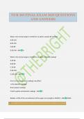 NUR 203 FINAL EXAM 2025 QUESTIONS AND ANSWERS