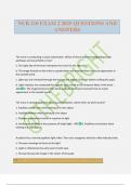 NUR 210 EXAM 2 2025 QUESTIONS AND ANSWERS