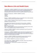 New Mexico Life and Health Exam Questions And Answers With Complete Solutions 100&percnt; Correct Answers