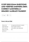 CCIFP 2025 EXAM QUESTIONS AND VERIFIED ANSWERS &lpar;100&percnt; CORRECT ANSWERS&rpar; A&plus; GRADED &vert; ALREADY PASSED&excl;&excl;