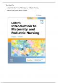 Test Bank For Leifer&rsquo;s Introduction to Maternity and Pediatric Nursing 10th Edition by  Kim Cooper &period; All Chapters 