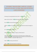 NYSDEC PESTICIDE APPLICATORS EXAM STUDY GUIDE 2025 QUESTIONS AND ANSWERS