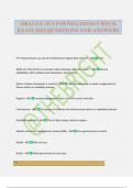 ORACLE OCI FOUNDATIONS CHECK EXAM 2025 QUESTIONS AND ANSWERS