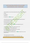OCI FOUNDATIONS EXAM 2025 QUESTIONS AND ANSWERS