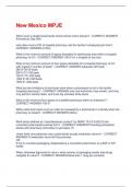 New Mexico MPJE Questions and Answers &vert; 2025 Update &vert; 100&percnt; Correct&period;