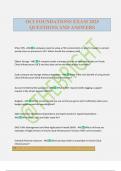 OCI FOUNDATIONS EXAM 2025 QUESTIONS AND ANSWERS