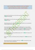 OCI FOUNDATIONS EXAM 2025 QUESTIONS AND ANSWERS