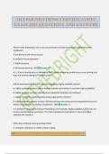 OCI FOUNDATIONS Bundled Exams 2025 Questions and Answers