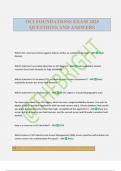 OCI FOUNDATIONS EXAM 2025 QUESTIONS AND ANSWERS