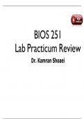 BIOS 251 Lab Practicum Review With Complete Solutions 2025&sol;2026 
