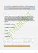 PDGA CERTIFIED RULES EXAM 2025 QUESTIONS AND ANSWERS